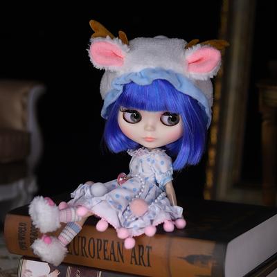 DBS Blyth bambola pelle bianca corpo normale capelli colorati viso opaco bambola nuda e set gioco di vestire la bambola regalo per ragazza