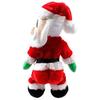 Babbo Natale di Natale con la figura di un fianco contorto che canta giocattoli elettrici per bambini