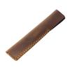 Cowhide Fountain Pen Sleeve - Personalized Retro Handmade Protective Cover with Large Capacity