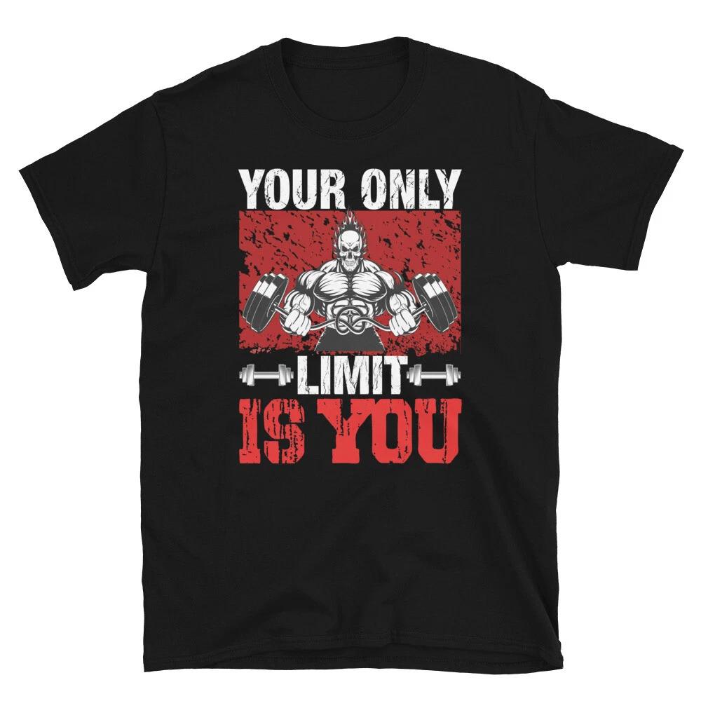 Weightlifting Strength Training Only Limit Is You T-Shirt XXXXL