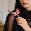 Fashion Eagle Brooch With Diamond Embellishments For Women Accessories