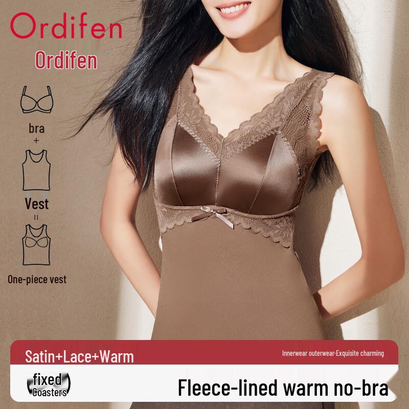 

Oudifen Women s Thermal Lace Padded Vest 3XL (160-180 jin)