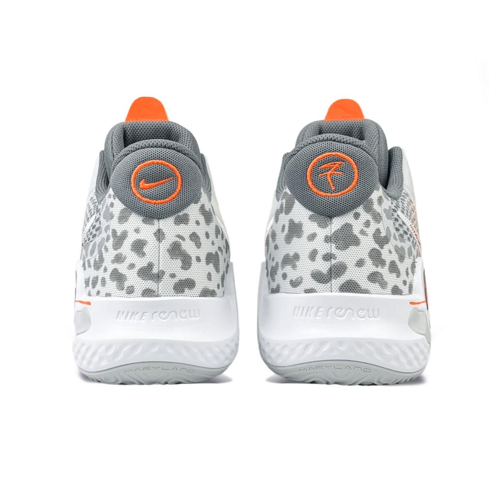 Nike Trey 5 Comfortable Cushioning Slip Resistant Abrasion Resistant Mid top Basketball Shoes Unisex Orange Gray CW3402-011(Team401-)