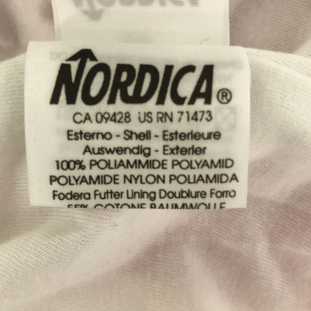 NORDICA Logo embroidery tennis Nylon jacket 40 White x red Blouson Women Used