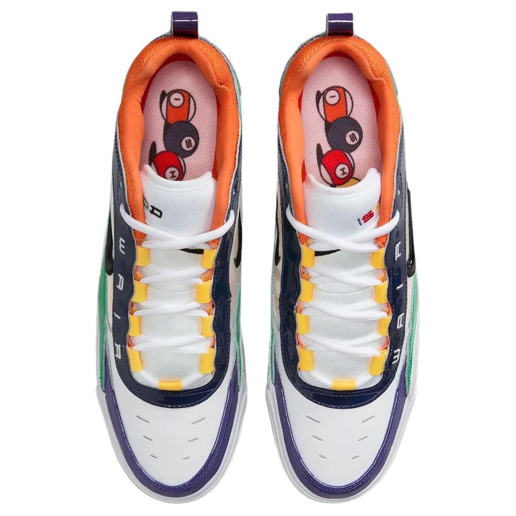 Nike Air Max Ishod Premium University Red Amarillo Navy Black Men's Skateboarding Shoes HV1670-600