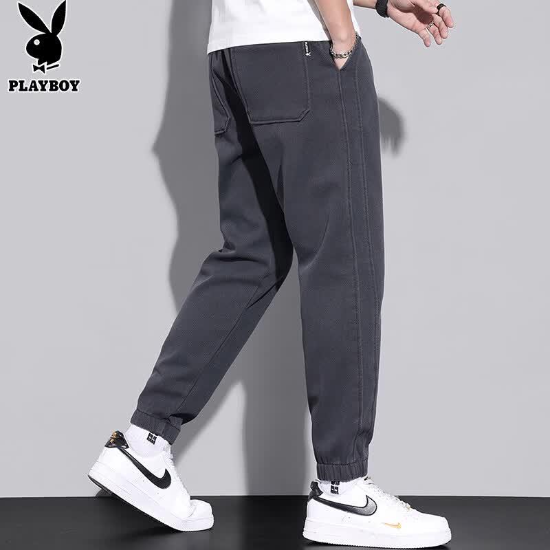 PLAYBOY Men's Loose Fit Jogger Casual Pants