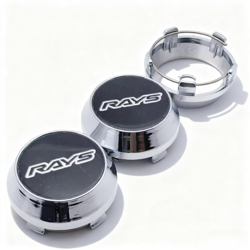 4pcs JDM RAYS Logo Emblem Car Wheel Center Caps High Cap 60MM Clips 56MM Wheels Hub Caps Rim Hubcaps Dust Cover Car Accessories