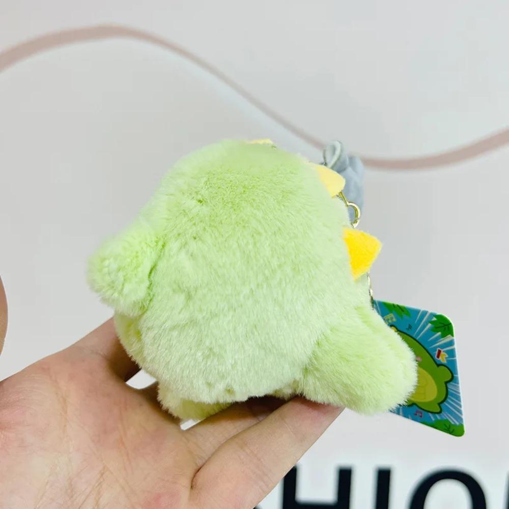 Cartoon Green Dinosaur Doll Pendant Green Dinosaur Dinosaur Wolf Plush Keyring Children
