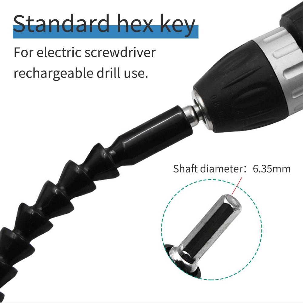 Universal Drill Soft Linked Axis Extension Rod Flexible Bendable Strong Drill Accessory for Enhanced Reach And Control