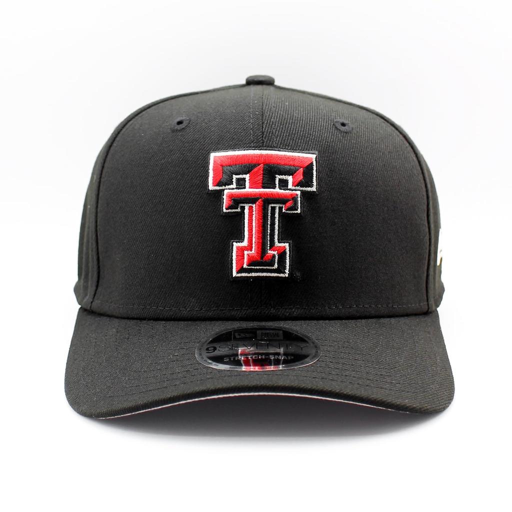 New Era Cap 9SEVENTY Stretch Snapback Texas Tech Red Raiders NCAA STRETCH SNAPBACK CAP TEXAS TECH RED RAIDERS 970SS Black Hat