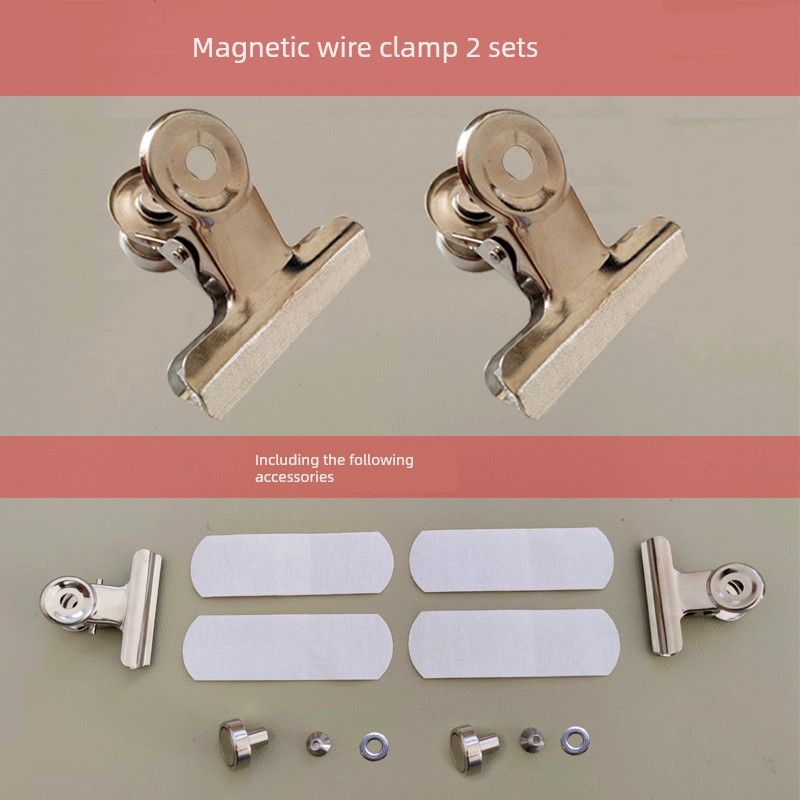 

Multifunctional Hand-Woven Frame Bracelet Necklace Braid Rope Handy Gadget Yarn Trapper Weaving Fixing Tool Rope Knitting Aid Supporting magnetic wire clamp 2 sets