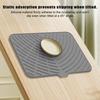 Silicone Kitchen Drain Mat Anti-Slip Insulated Countertop Protective Pad High-Temperature Resistant Slope Draining Mat for Fun Function