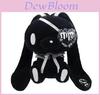 Gloomy Bunny Gothic Eye Patch Plush Toy Keychain With Soft Pp Cotton For Collectors
