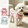 Bow Pattern Mesh Dog Skirt Breathable Pet Sun Protection Vest  For Small Medium Dogs