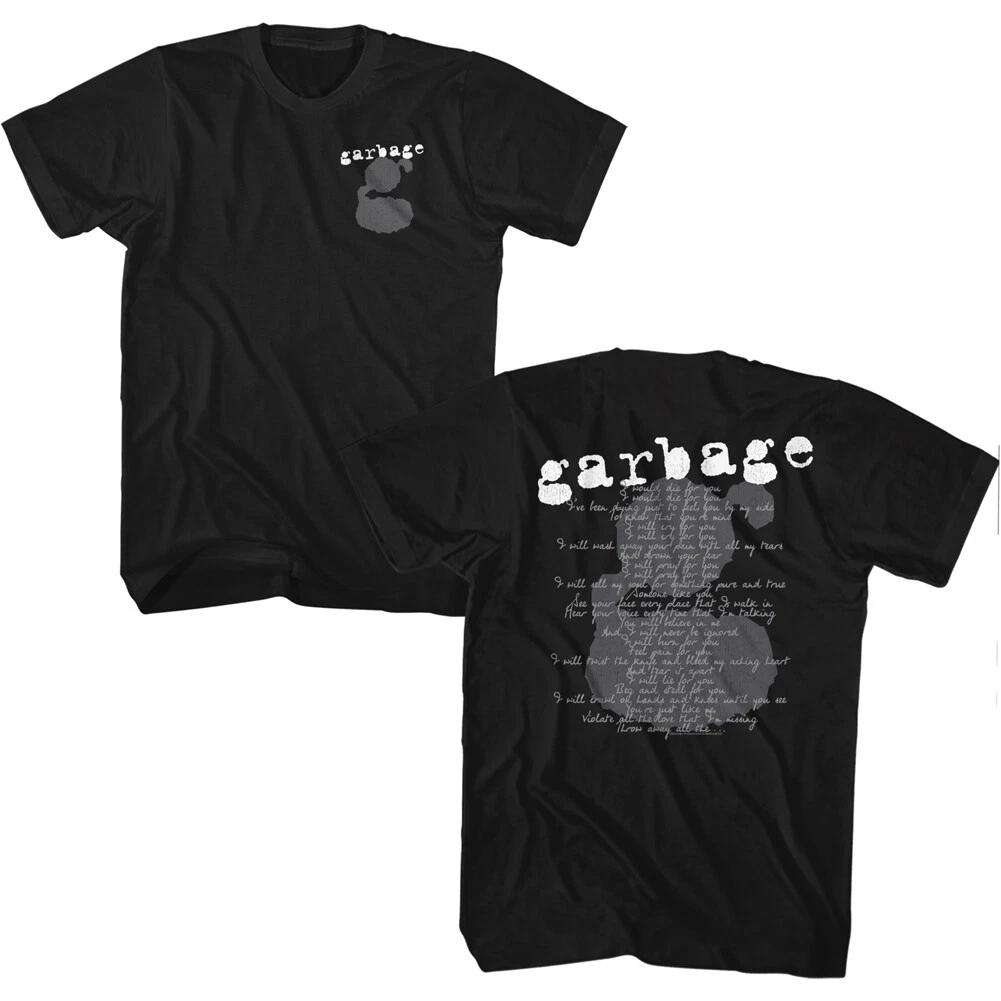 Garbage #1 Crush Song Lyrics Men s T Shirt Grunge Band Concert Music Merch 3XL