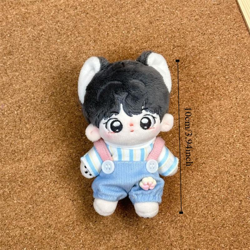 10CM Size Cotton Doll Rompers Soft Cotton Mini Doll Clothes Plush Doll Outfit  Doll Dressing