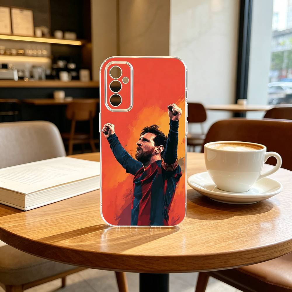 LIONEL Leo Messi-i F-Football Handyhülle Transparentes Silikon Weich Für SamsungA10,12,20,21S,30,31,40,50,51,52,70,71