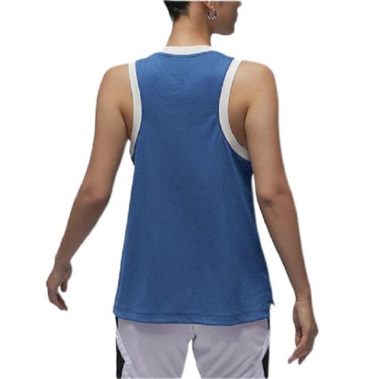 Jordan Luźny Oddychający Wygodny Top Tank Damski topy Industrialny Niebieski Żaglowy Biały FN6688457