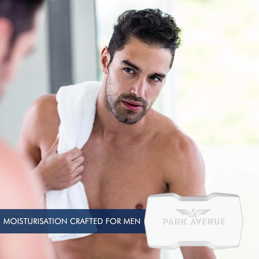Park Avenue Premium Men’s Soaps Pure Luxury 125g X 4N Hydrating Bath Soap Moisturizing Fragrance