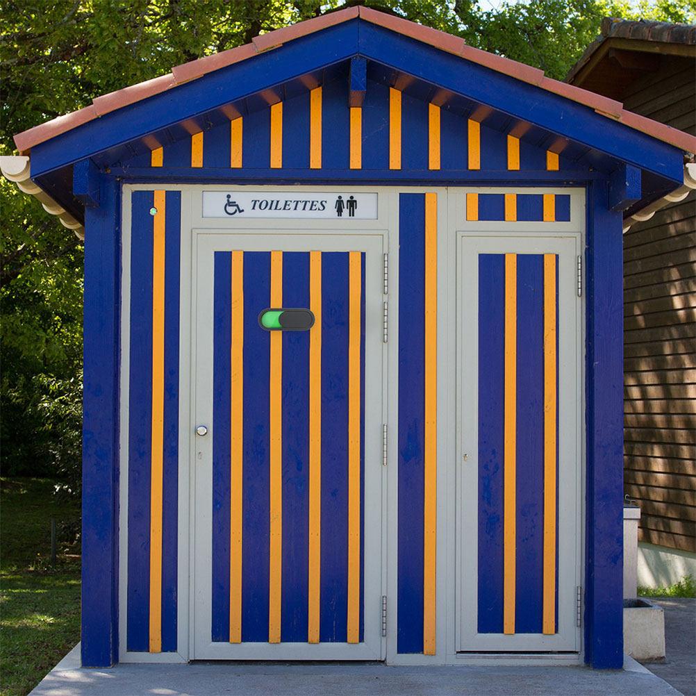 6Pcs Easy Install Acrylic Sliding Door Signs Vacant Occupied Privacy Indicator for Office Bathroom Conference Room Restroom