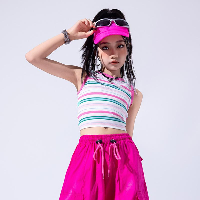 Costum de dans jazz la modă pentru fete pentru spectacole de vară