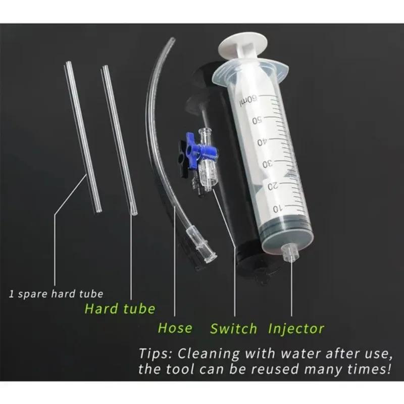 1Pc Bicycle vacuum tire self filling fluid injection tool Mountain road vehicle tire filling fluid injection syringe