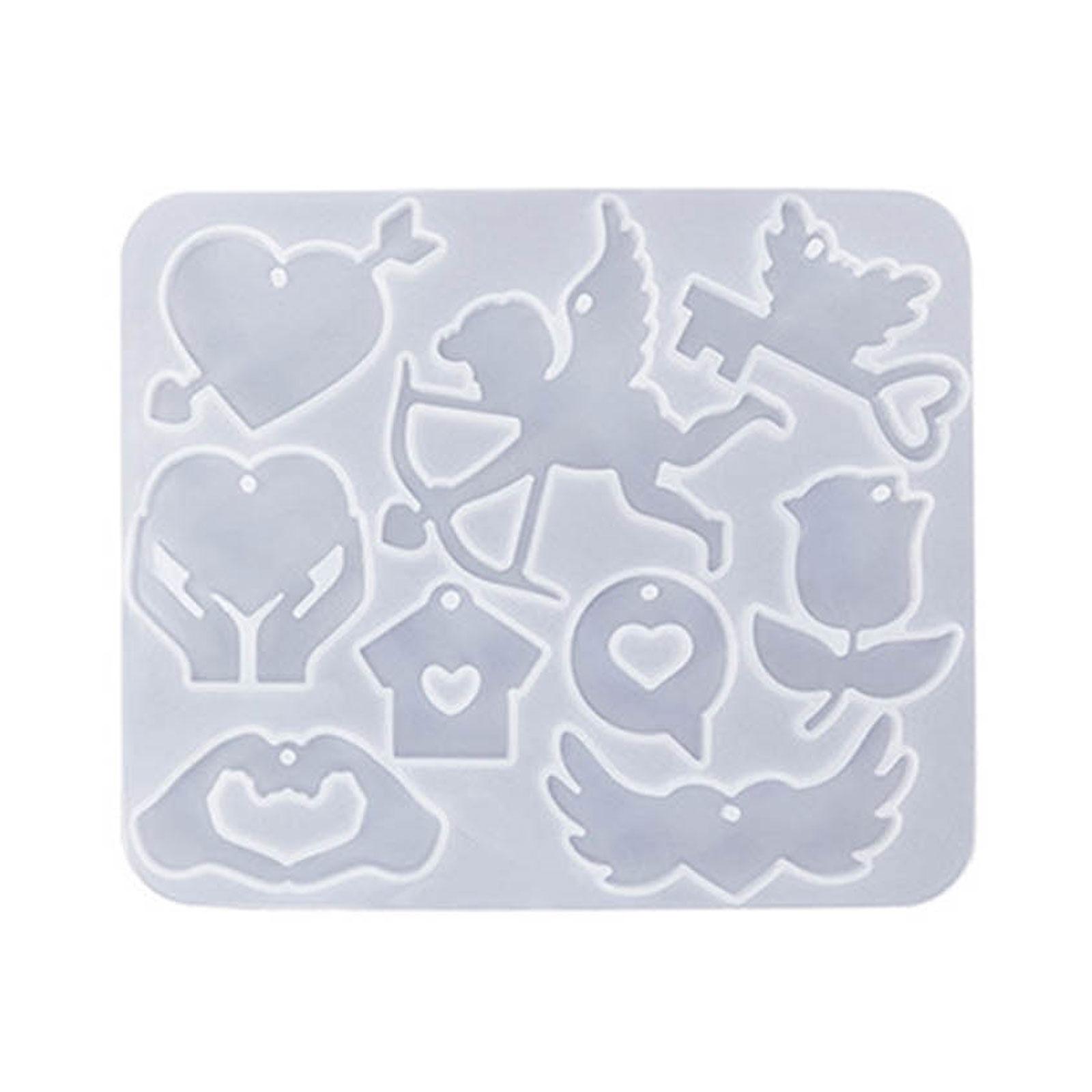 

Универсальная форма для литья из смолы, форма для изготовления сережек «сделай сам», кулон, формы для эпоксидной смолы ко Дню святого Валентина, идеально подходящие для создания ювелирных сережек 3