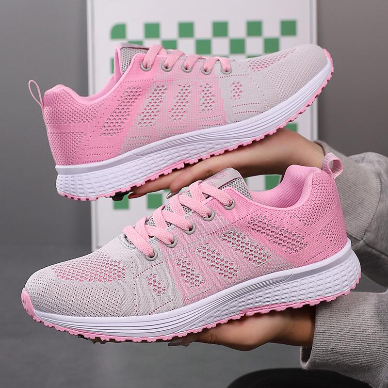 

Женская обувь Легкие кроссовки для женщин Кроссовки Удобная спортивная обувь для бега Теннис 38 розовый