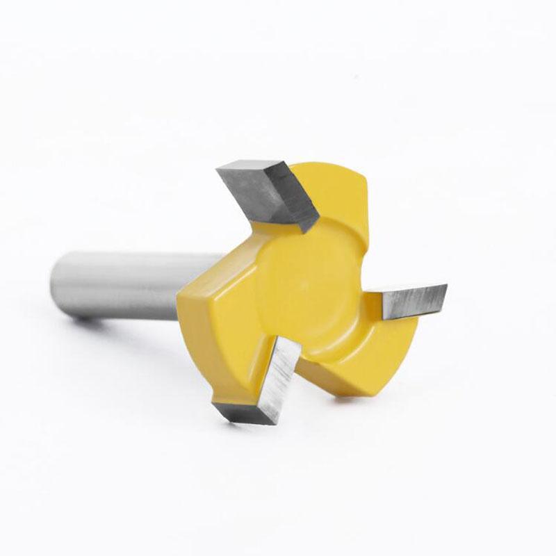 Rak kant spårfräs Fräs T-spår överfräs 6mm 1/4 skaft 8mm träplatta tillplattning överfräsbit volframfräsbit