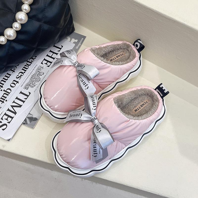 Women's Winter Cotton Slippers with Thick EVA Sole - Soft, Warm, and Versatile for Indoor and Outdoor Use