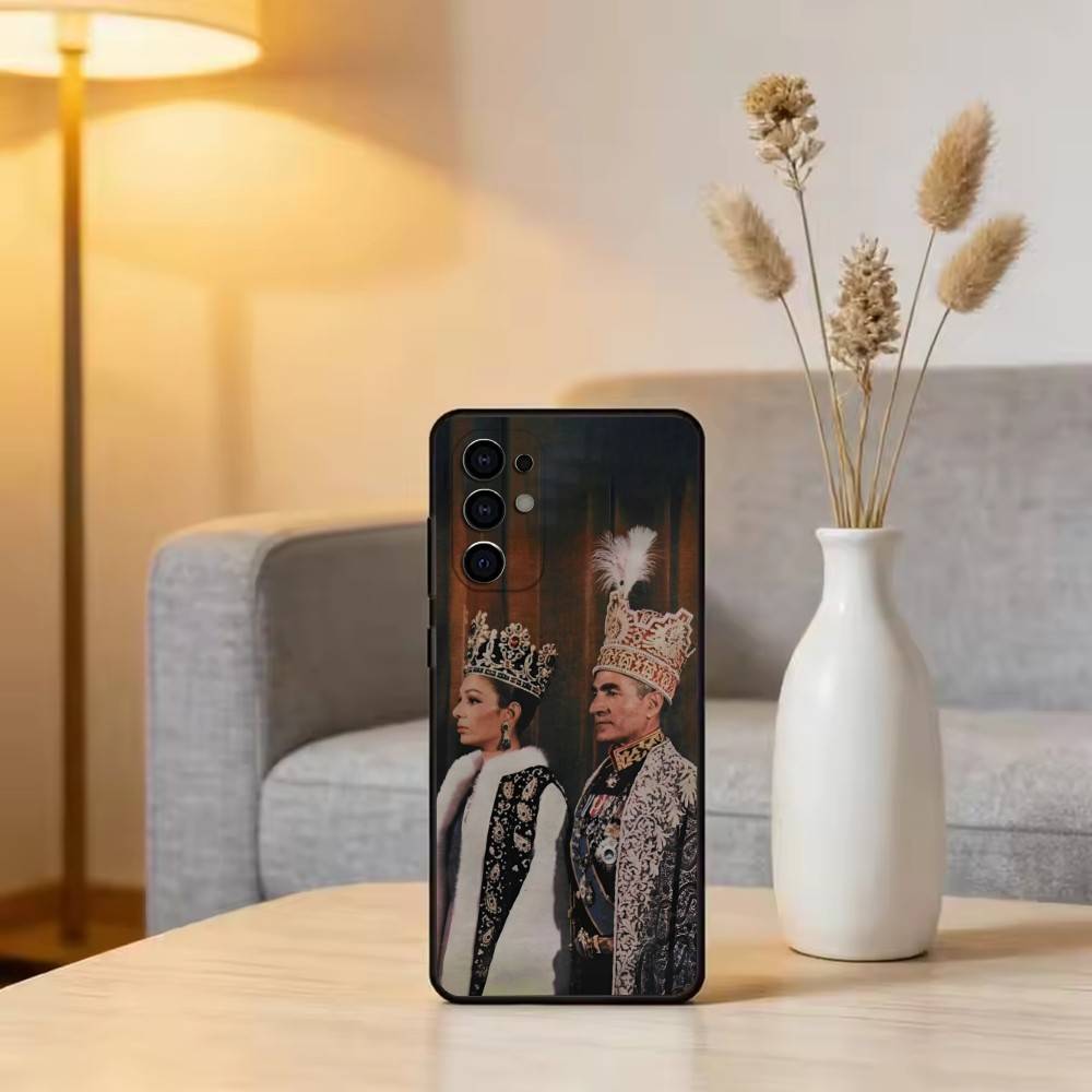 King M-Mohammad Reza Shah Pahlavi Phone Case For Samsung S25,S24,S21,S22,S23,S30,Ultra,S20,Plus,Fe,Lite,Note,10,Black Cover