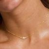 Edelstahl Metall Kreuz Anhänger Halskette Für Männer Frauen Einfach Gold Farbe Schlüsselbein Kette Charm Halskette Schmuck Geschenk