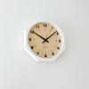 KATOMOKU muku clock 8 Octagonal White Wall Clock with Continuous Second Diameter km-81WH8 Hand, 30.0cm (Quartz Clock)
