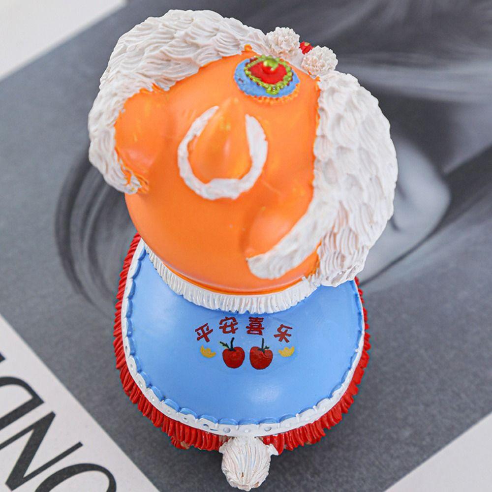 Chinese Style Animal Statue Cute Miniatures Figurine Sculpture Lion Ornament Tea Table