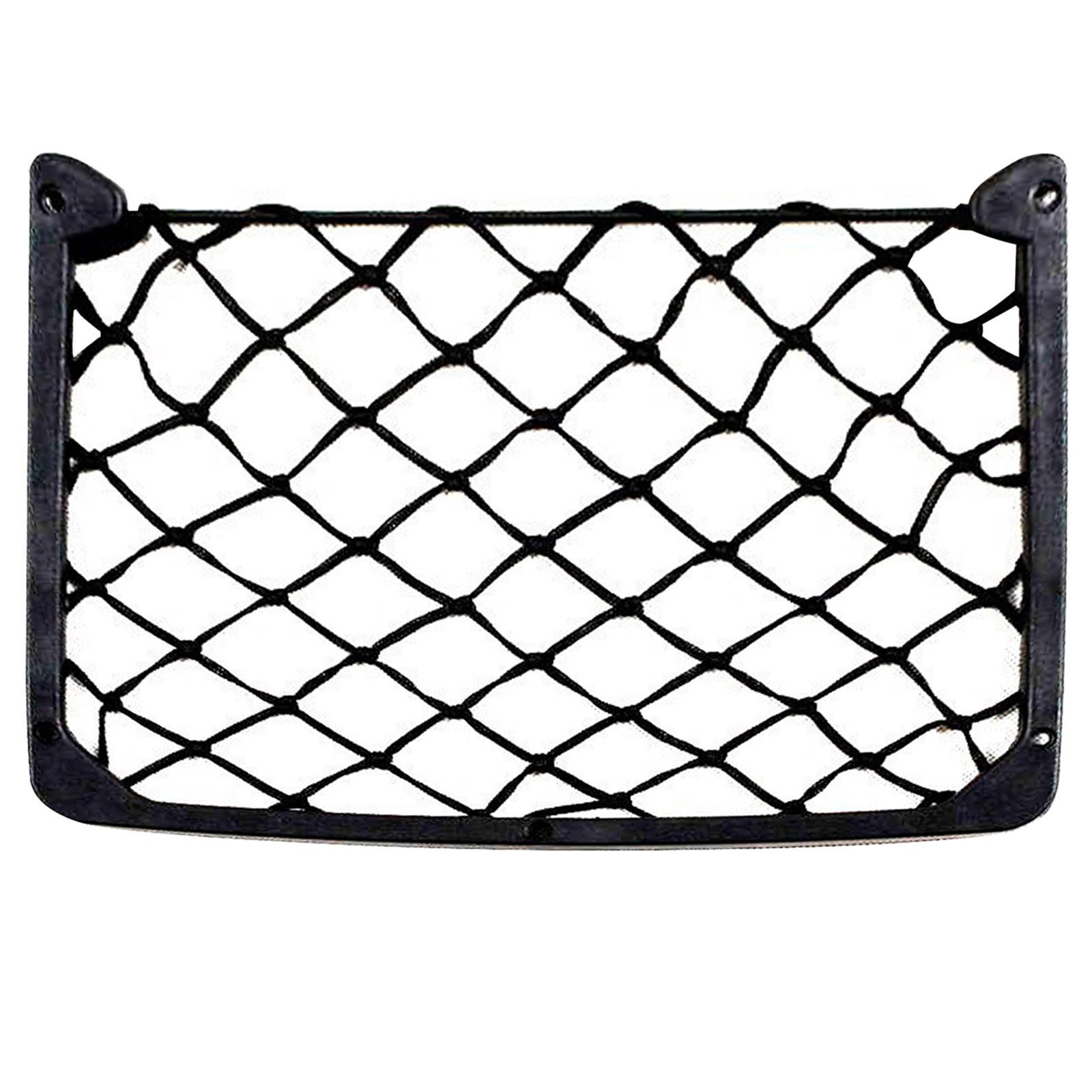 

Сетка для хранения автомобиля 8 X12 большого размера, пластиковая сетка из АБС-пластика, органайзер для рамы автомобиля, эластичная сетка, универсальная, с винтами чёрный