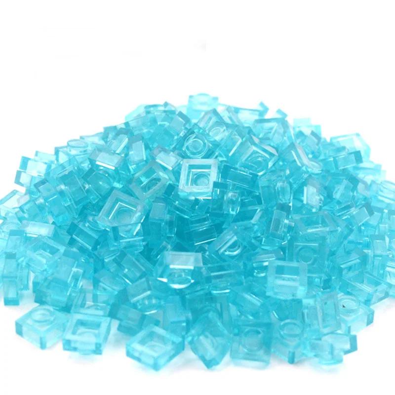 

Small Construction Block Thin Blocks Transparent Colour 1x1 Dots 180pcs Mix Colors DO IT YOURSELF Parts Brick 3024 MOC Toy ideal for Kids