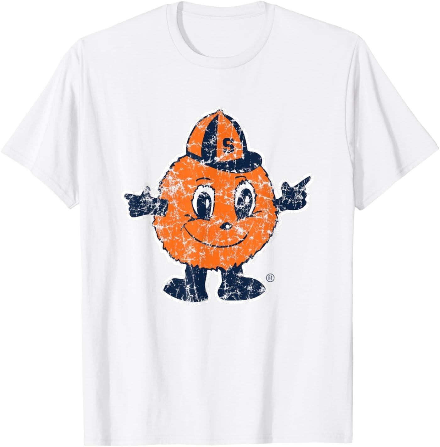 Syracuse Orange Distressed Mascot Officially Licensed T-Shirt S