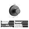 Traceless Stainless Steel Vacuum Suction Cup Hook for Kitchen & Bathroom