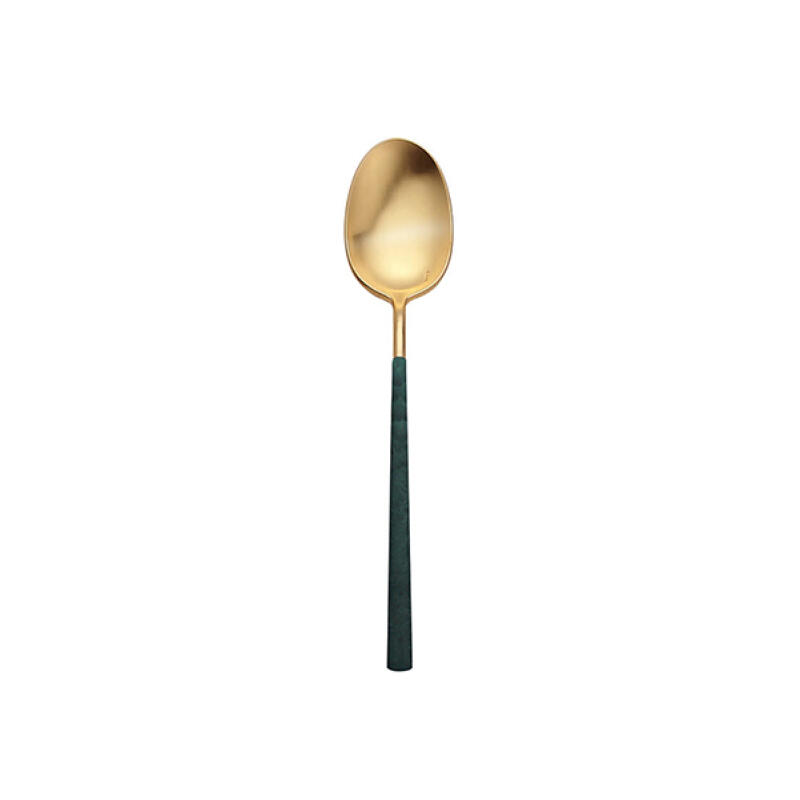 [belo inox] Neo Emerald Gold Dessert Spoon