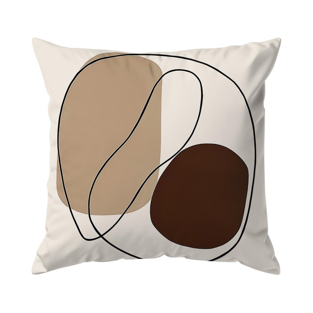 Bohemian Abstrakt Braun Kissenbezug Bedruckt Polyester 40/45/50cm Dekokissenbezug Dekokissen für Sofa Kissenbezug Heimdeko