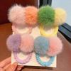 Autumn/Winter Plush Ball Hair Tie - Korean Style Princess Girl Fur Headband