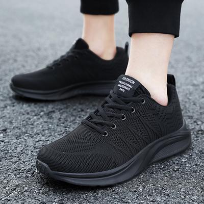 Men's Light Running Shoes Knitted Sports Shoes Casual Sneakers Breathable Casual Sports Shoes Jogging Walking Trainers