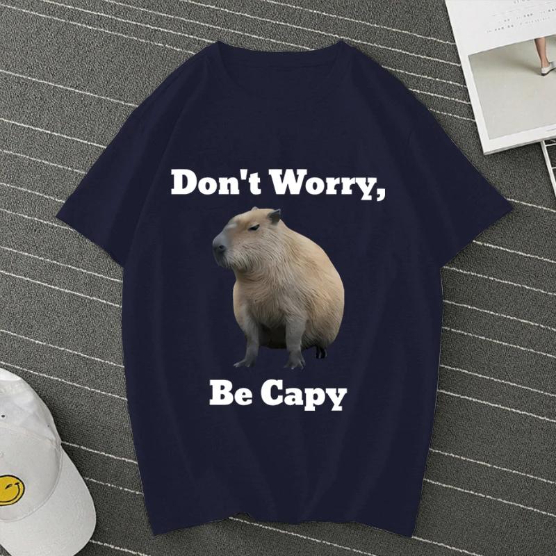 

Don t Worry Be Capy Capybara T Shirts Top Men Women Manga Anime Tee Shirts Oversized T-shirts Men Clothing Male Y2k 71819 5XL різнокольоровий
