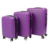 3PCS Luggage Set Spinner Wheel Hardshell Suitcase Lightweight with TSA Lock 150kg Load Capacity