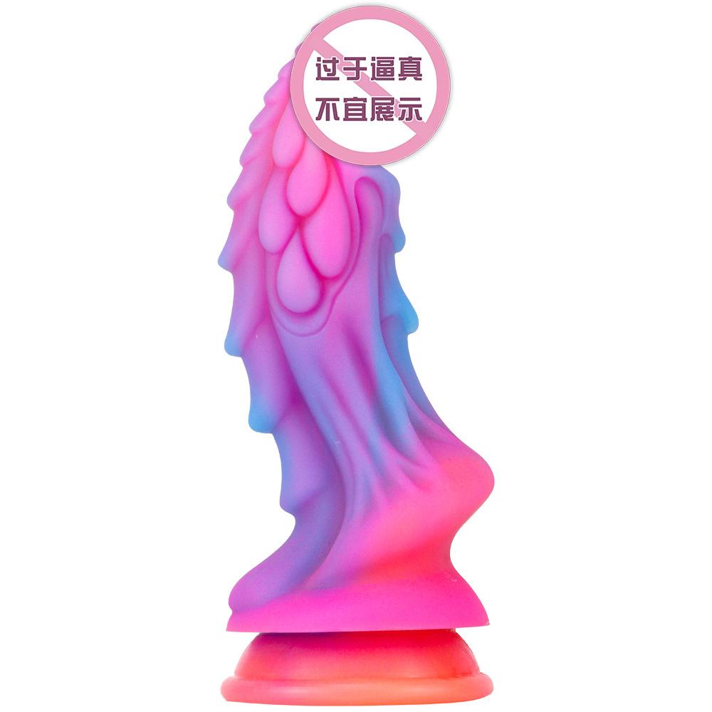 Luminous Kirin Tablet Dildo Fluorescent Simulation Dildo Female Masturbation Device Dildo Penis Female Sexual Product