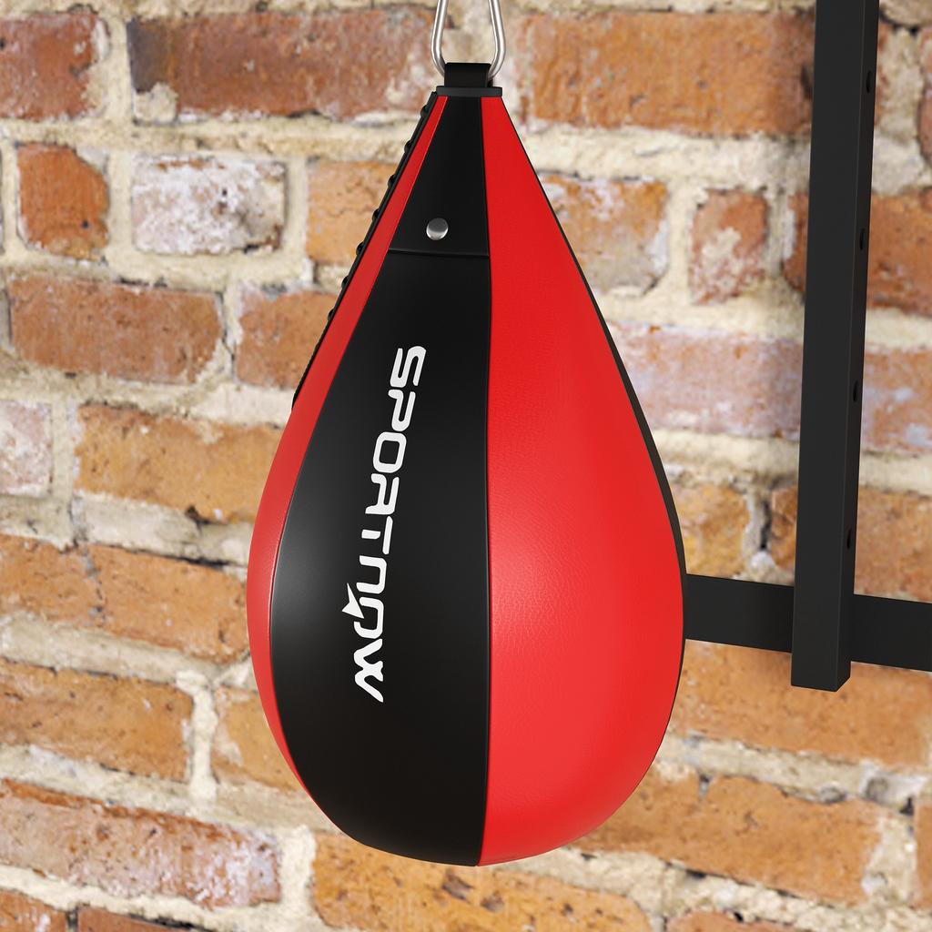 Wall Mounted Platform With Speed Ball Punching Bag For Boxing Training Adjustable Height 360 Degree Swivel