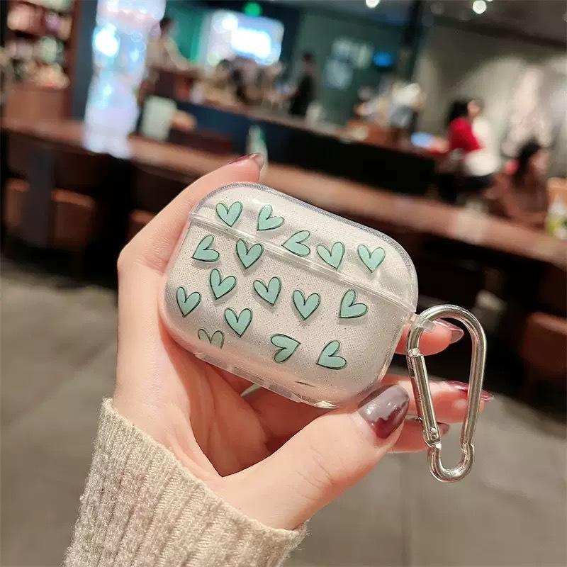 Applicable to Apple AirPods pro1 generation wireless bluetooth headset cover glitter love soft simple men and women protective case