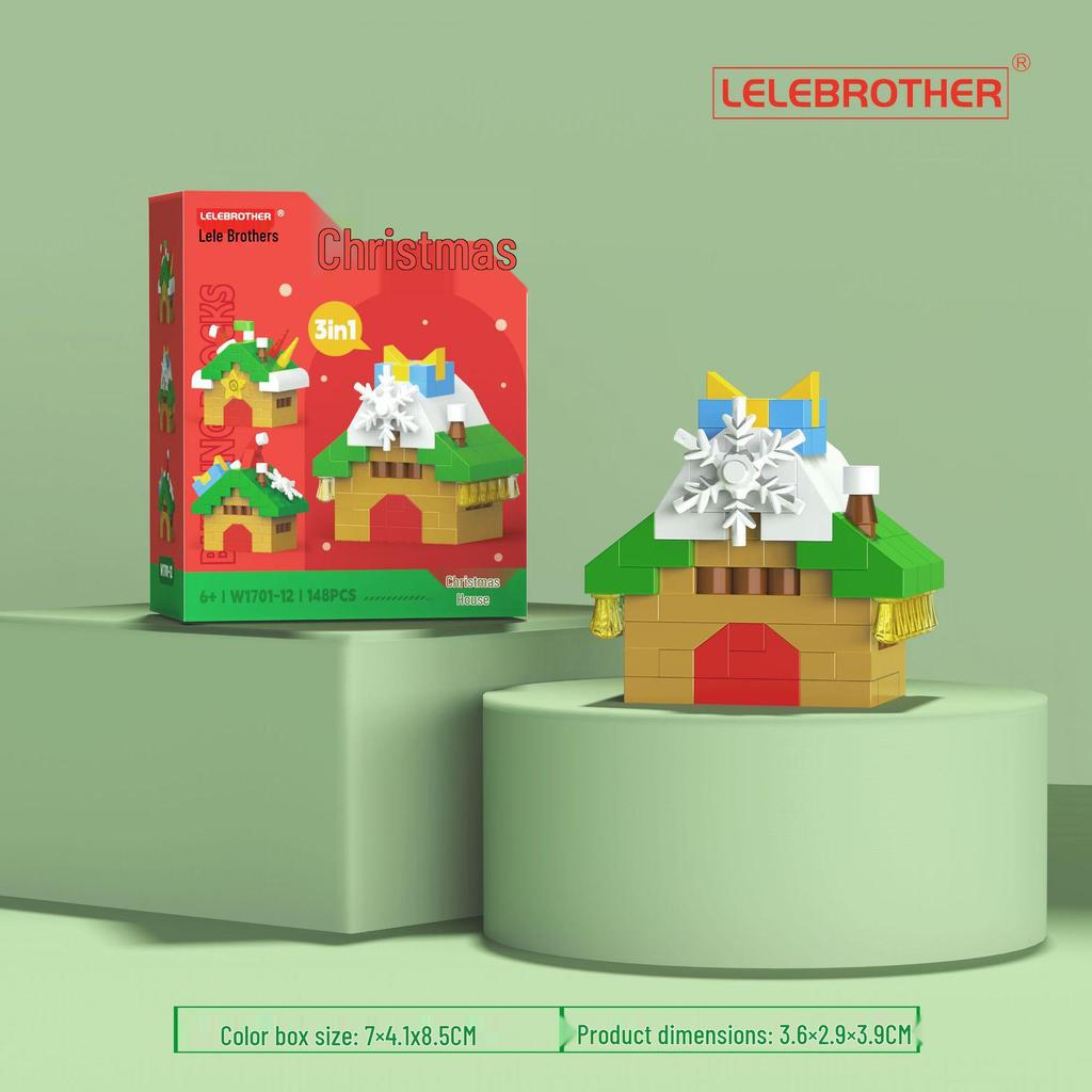 Christmas Building Block Toys: Compatible with Lego—Santa Claus, Christmas Tree for Kids