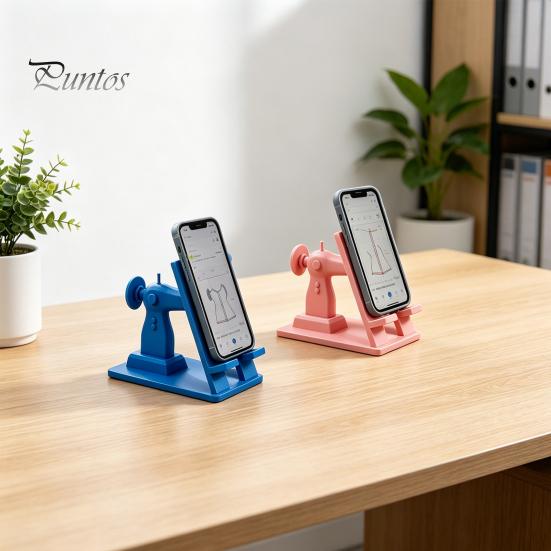 Desktop Phone Stand for Video Tutorials Sewing Machine Stand, Creative Desk Holder Cell Tablet, Sturdy PLA Crafters Hands Free Mount Room Crafting And