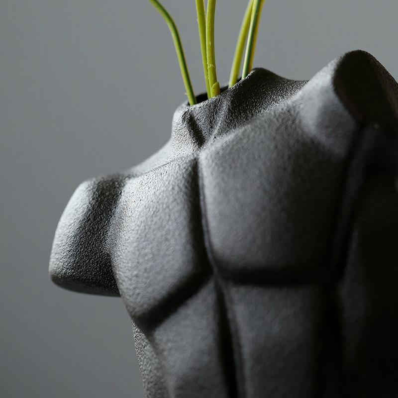 Kreative Körper Kunst Vase Keramik Hydrokultur Vase Blume Anordnung Wohnkultur Desktop Ornamente Garten Dekoration